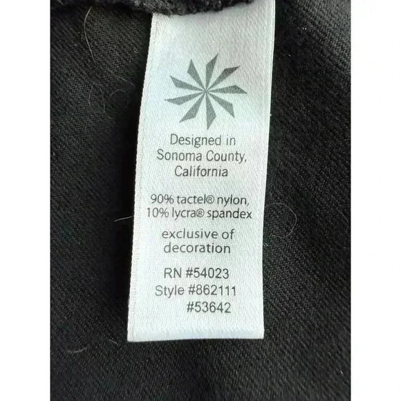 Athleta Black Crescendo Asymmetric Midi Skirt Size XL 862111 - Picture 6 of 8
